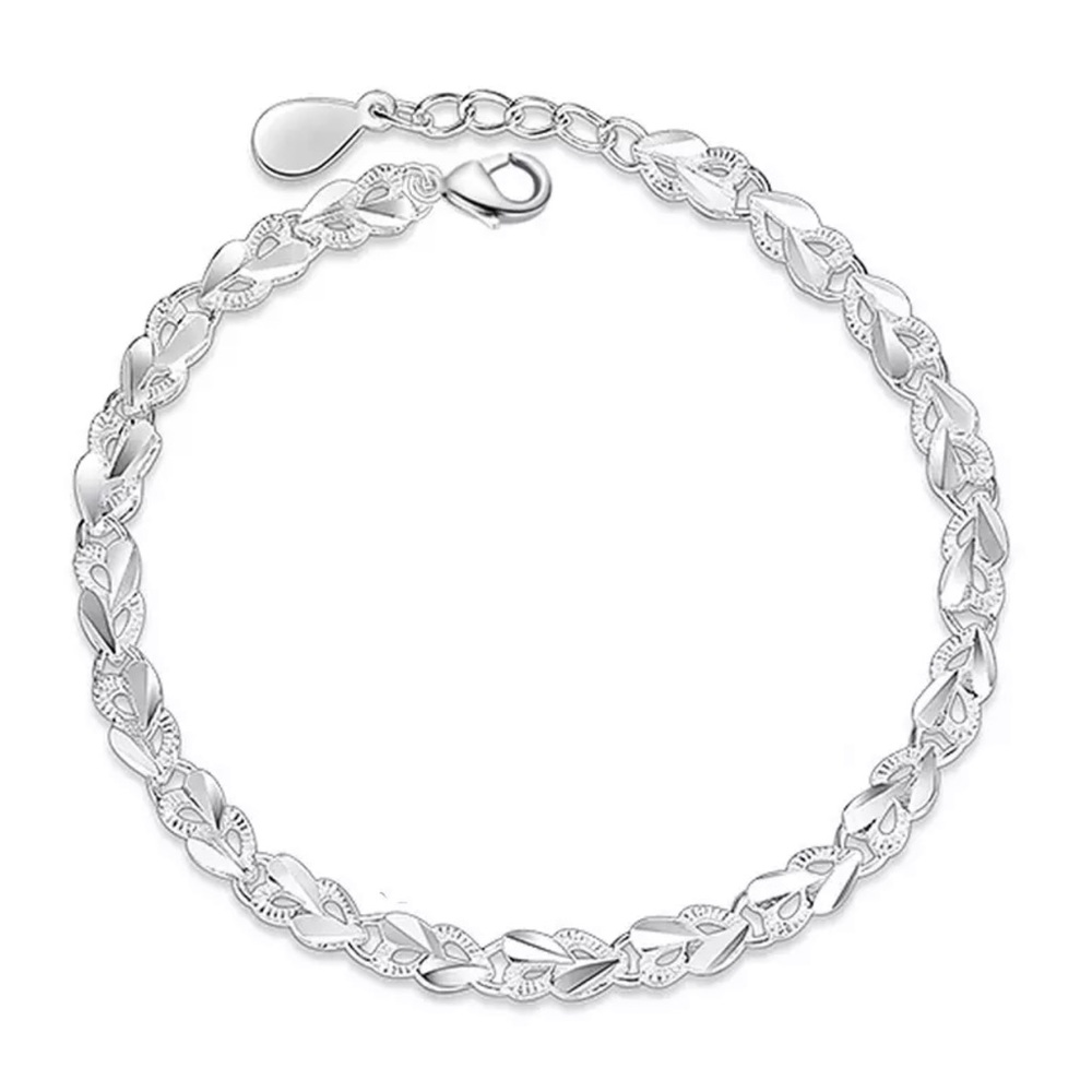 925 Sterling Silver Bracelets Zircon Charm Women Bracelets Silver 925 Jewelry - Picture 3 of 6